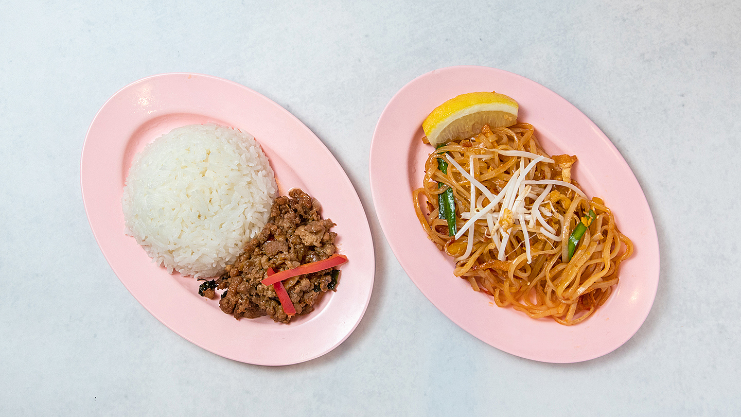 (モバイル限定)タイ料理2種弁当●ガパオごはん と パッタイ